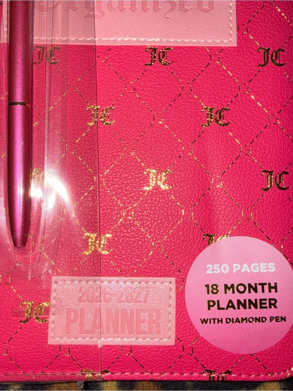 New Juicy Couture Hot Pink & Gold “Juicy Girls Stay Organized” 2026–2027 Planner